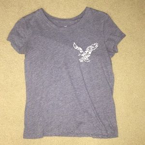 Periwinkle Blue American Eagle Logo Short Sleeve